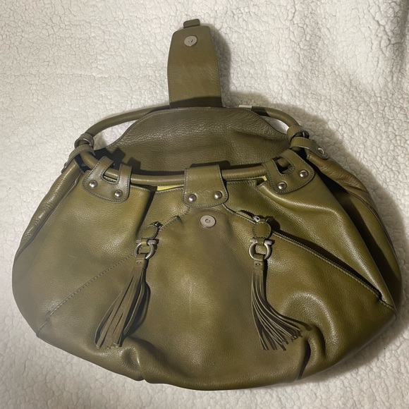 Ferragamo olive top handle bag - Picture 3 of 11